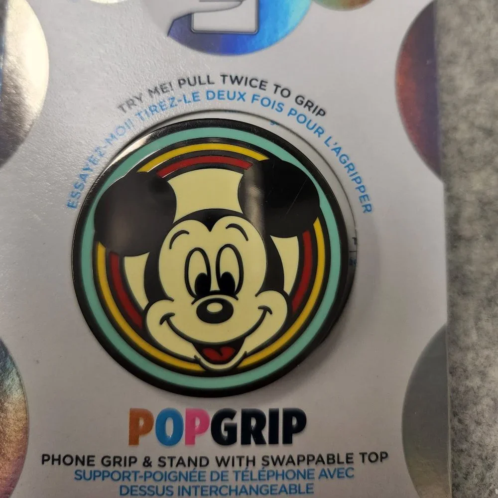 Enamel Vintage Mickey Premium Popsockets Single Grip & Stand Phones Holder